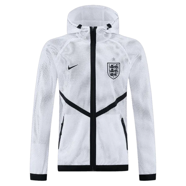2026 England White Hoodie - A-Grade Quality Detail View