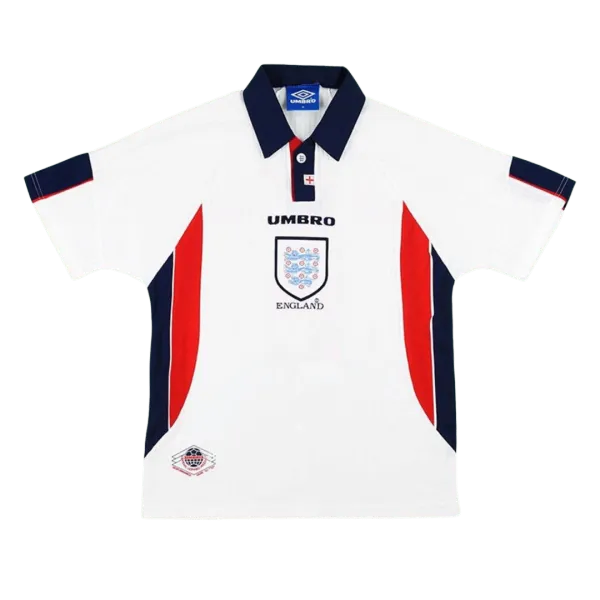 1998 England Home Retro Jersey - A-Grade Quality Detail View