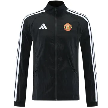 26/27 Manchester United Windbreaker Jacket Black