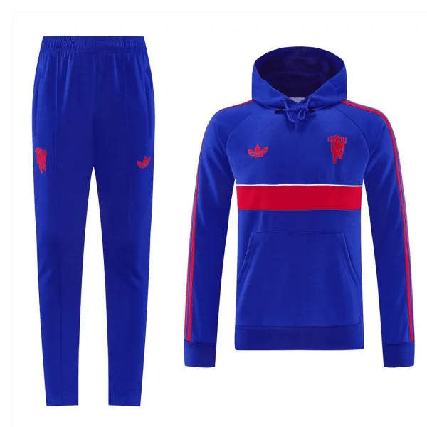 26/27 Manchester United Jacket Tracksuit Blue - A-Grade Quality Detail View
