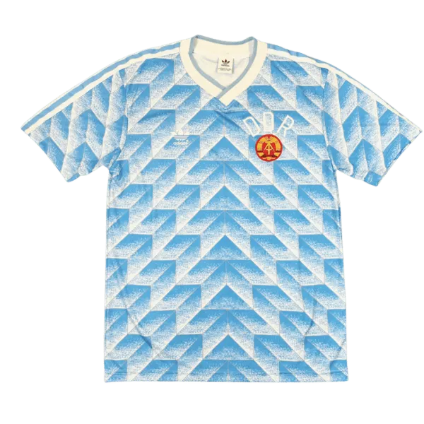 East Germany DDR Retro Jersey Blue - A-Grade Quality Detail View