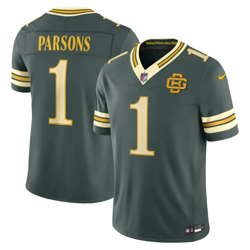 Micah Parsons Green Bay Packers Nike 2026 Rivalries Collection Stitched Limited Jersey – Green