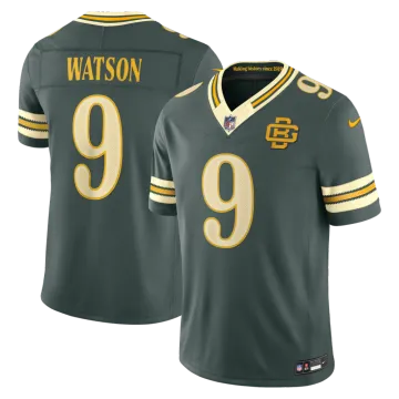 Maillot Christian Watson des Green Bay Packers, collection Nike « Rivalries » 2026, version limitée cousue - Vert