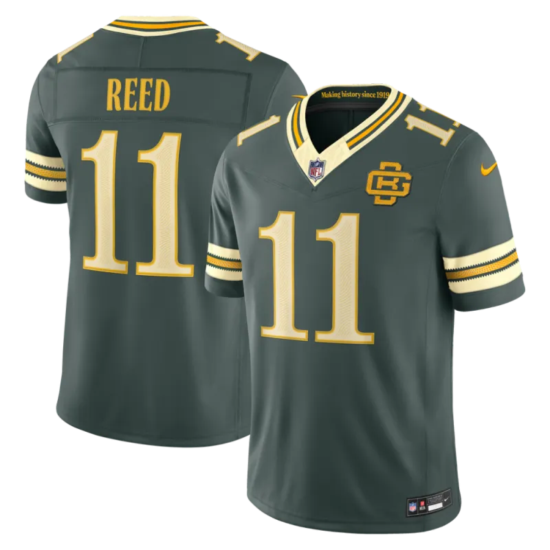 Jayden Reed Green Bay Packers Nike 2026 Rivalries Collection Stitched Limited Jersey – Green