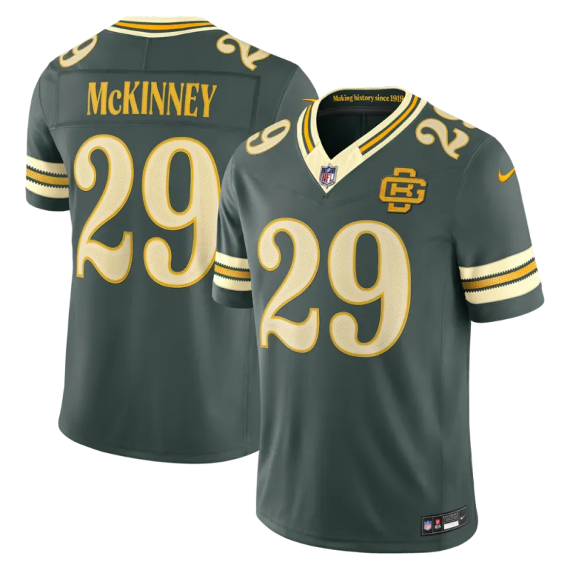 Xavier McKinney Green Bay Packers Nike 2026 Rivalries Collection Stitched Limited Jersey – Green