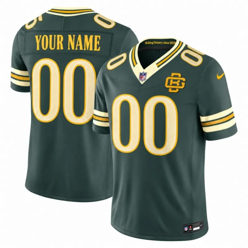 Green Bay Packers Nike 2026 Rivalries Collection Stitched Custom Limited Jersey – Green