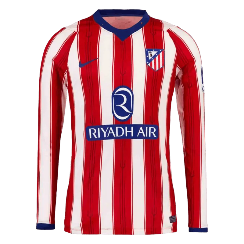 26/27 Atletico Madrid Home Player Version Long Sleeve Jersey