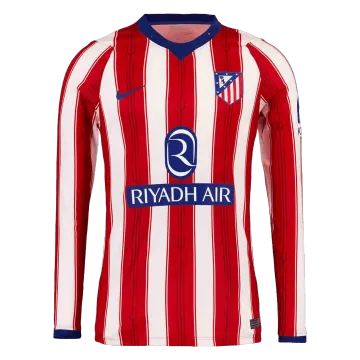 26/27 Atletico Madrid Home Player Version Long Sleeve Jersey