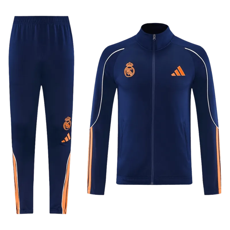 26/27 Real Madrid Jacket Tracksuit Dark Blue