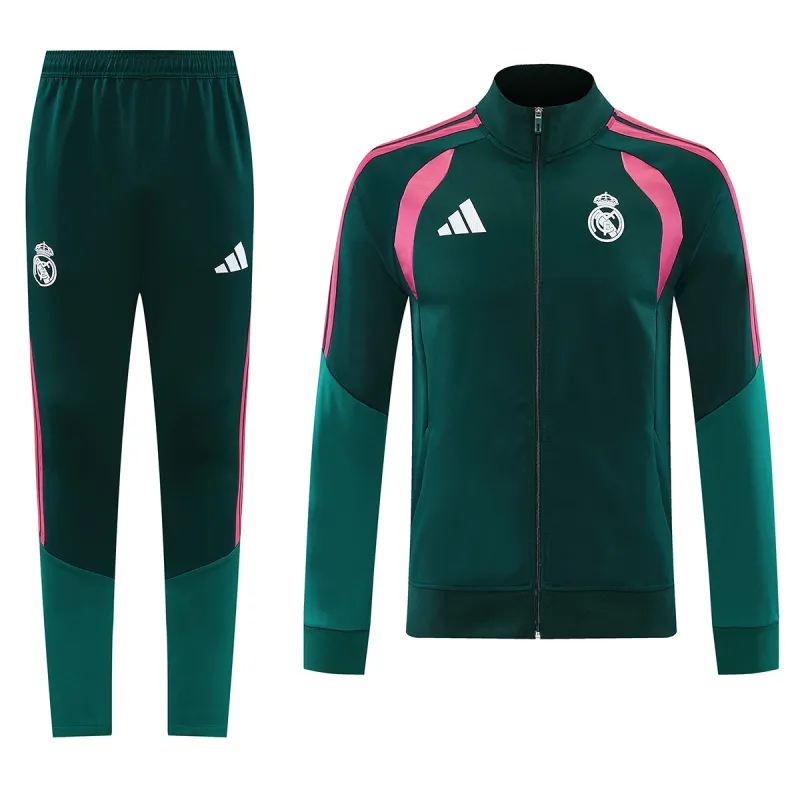 26/27 Real Madrid Jacket Tracksuit Green