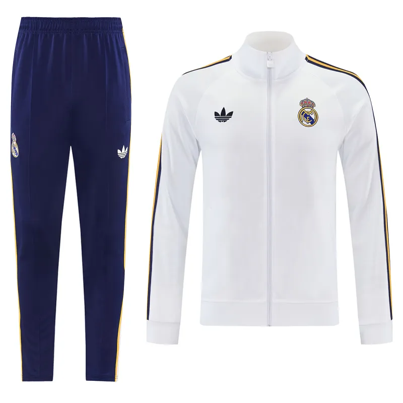 26/27 Real Madrid Jacket Tracksuit White