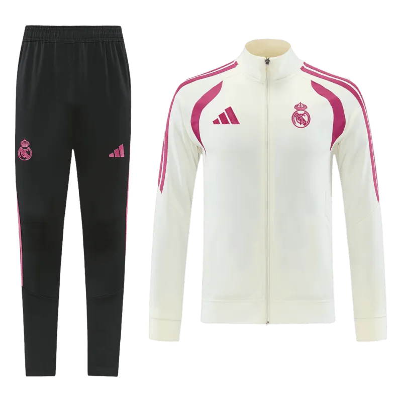 26/27 Real Madrid Jacket Tracksuit White