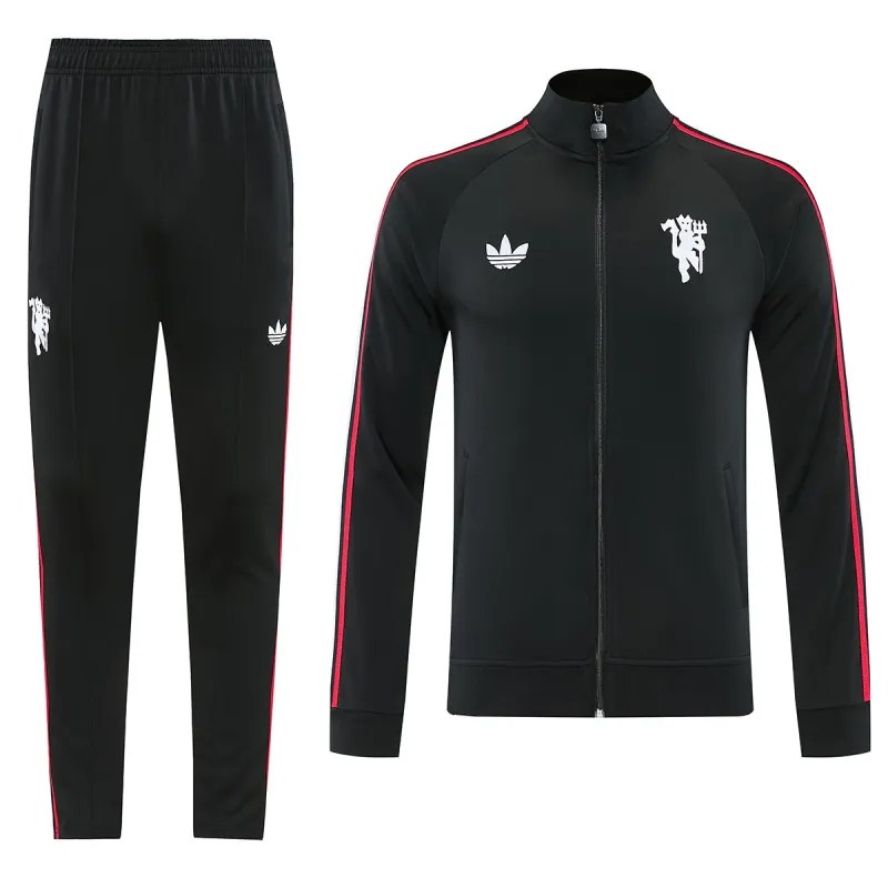 26/27 Manchester United Jacket Tracksuit Black