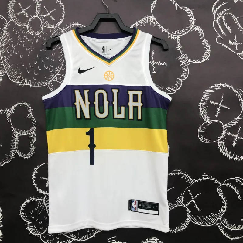 2018-19 New Orleans Pelicans City Edition Zion Williamson #1 Men’s Jersey