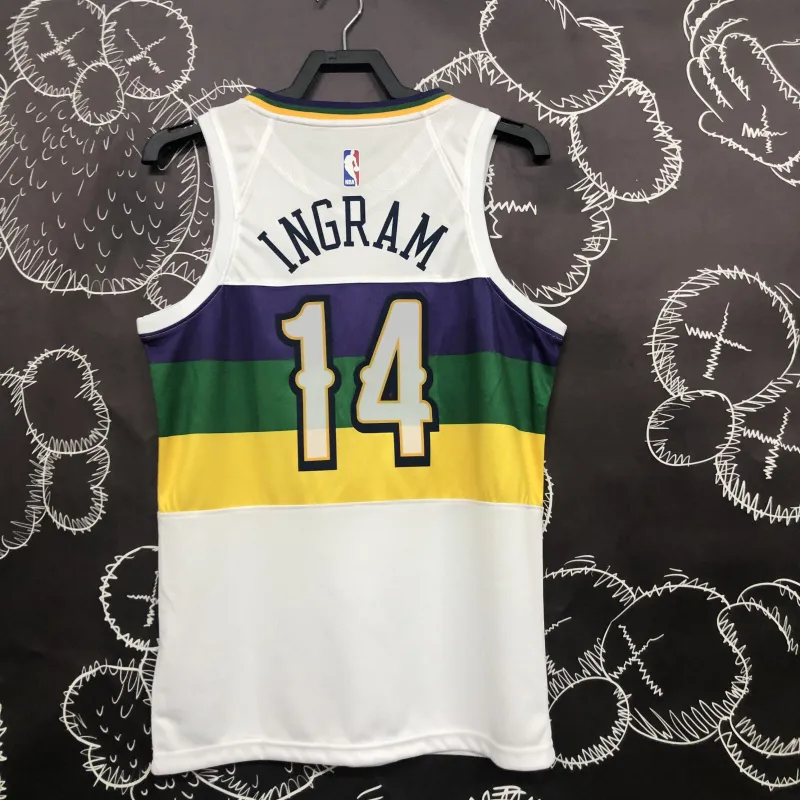 2018-19 New Orleans Pelicans City Edition Brandon Ingram #14 herenshirt