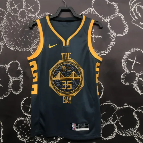 2018/19 Golden State Warriors Grijs Kevin Durant #35 Herenshirt