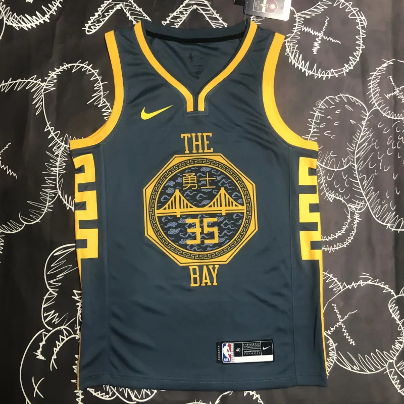 2018/19 Golden State Warriors Gray Kevin Durant #35 Men’s Jersey
