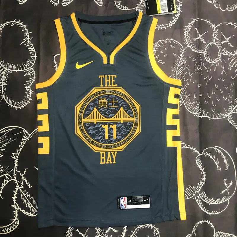 2018/19 Golden State Warriors Gray Klay Thompson #11 Men’s Jersey