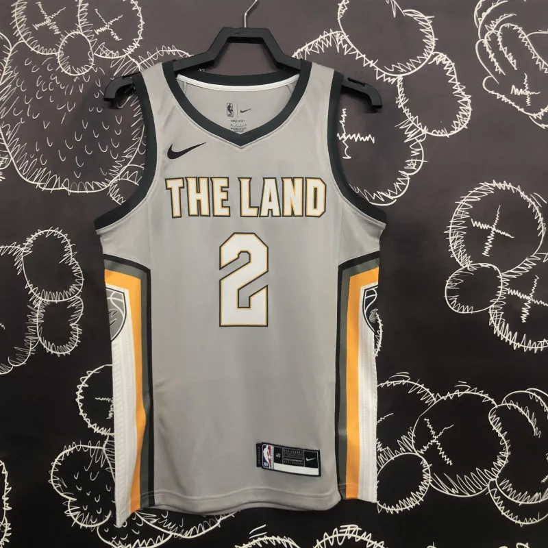2018/19 Cleveland Cavaliers Gray Kyrie Irving #2 Men’s Jersey