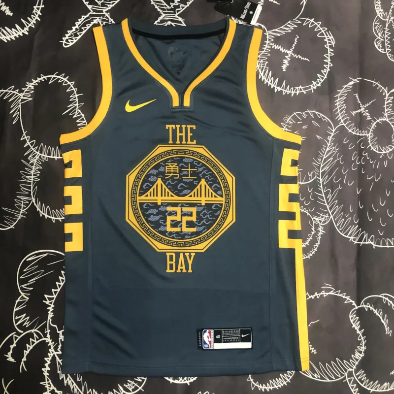 2018/19 Golden State Warriors Gray Andrew Wiggins #22 Men’s Jersey