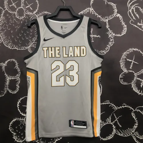 2018/19 Cleveland Cavaliers Gray LeBron James #23 Men's Jersey