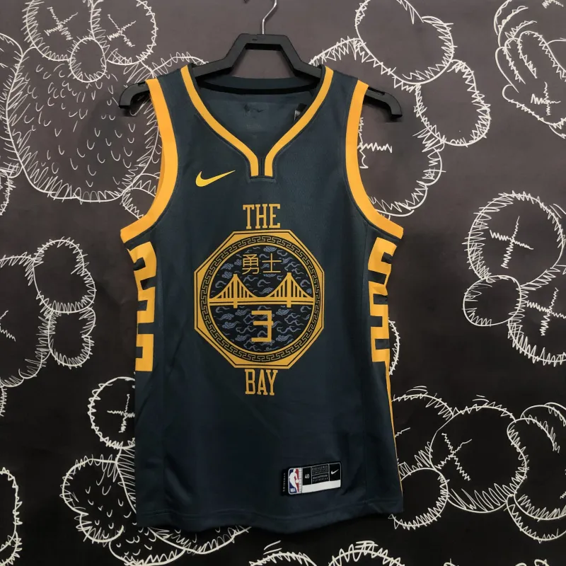 Maillot homme Chris Paul #3 gris des Golden State Warriors, saison 2018/19