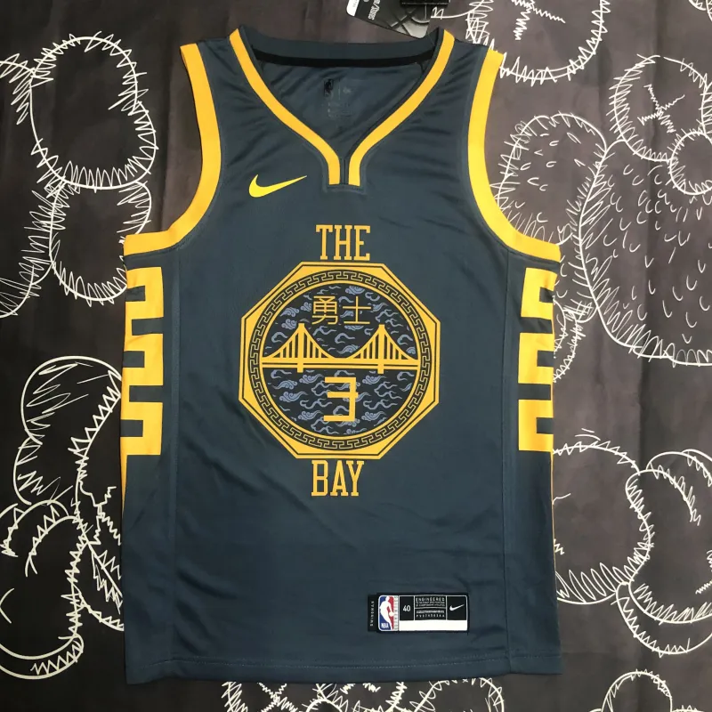 Maillot homme Chris Paul #3 gris des Golden State Warriors, saison 2018/19
