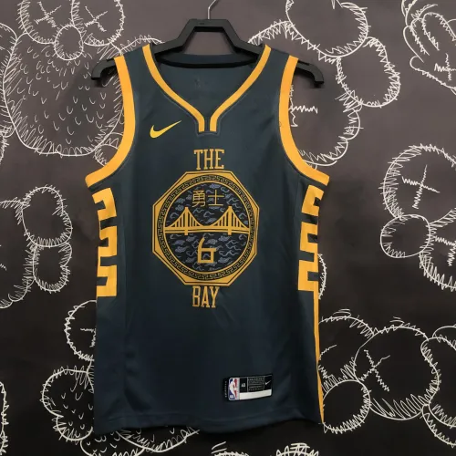 Camiseta gris de hombre de los Golden State Warriors, temporada 2018/19, modelo #6