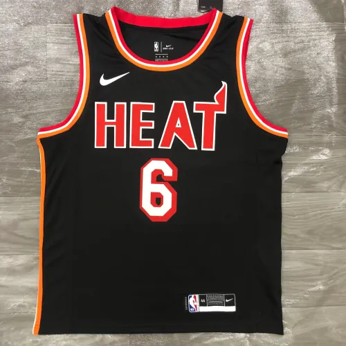 Maglia Miami Heat Retro LeBron James #6 Uomo