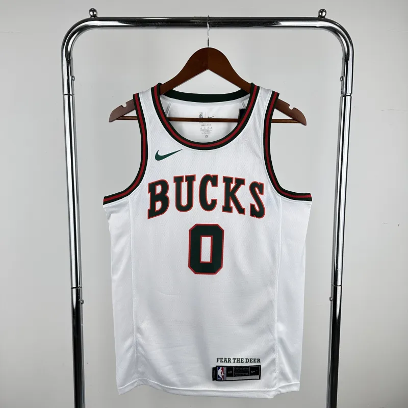 2018/19 Milwaukee Bucks Retro Damian Lillard #0 Men’s Jersey