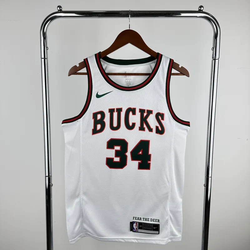 2018/19 Milwaukee Bucks Retro Giannis Antetokounmpo #34 Men’s Jersey