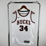 Maillot rétro Giannis Antetokounmpo #34 des Milwaukee Bucks 2018/19 pour homme 2018/19 Milwaukee Bucks Retro Giannis Antetokounmpo #34 Men’s Jersey