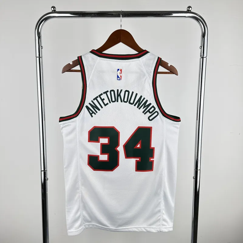 2018/19 Milwaukee Bucks Retro Giannis Antetokounmpo #34 Men’s Jersey