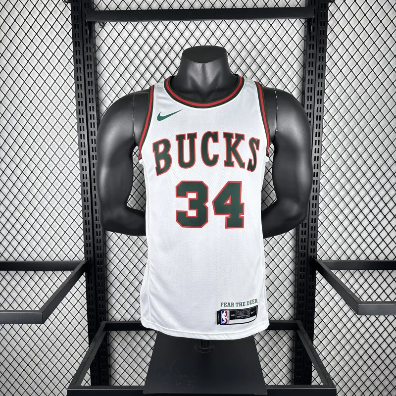 2018/19 Milwaukee Bucks Retro Giannis Antetokounmpo #34 Men’s Jersey