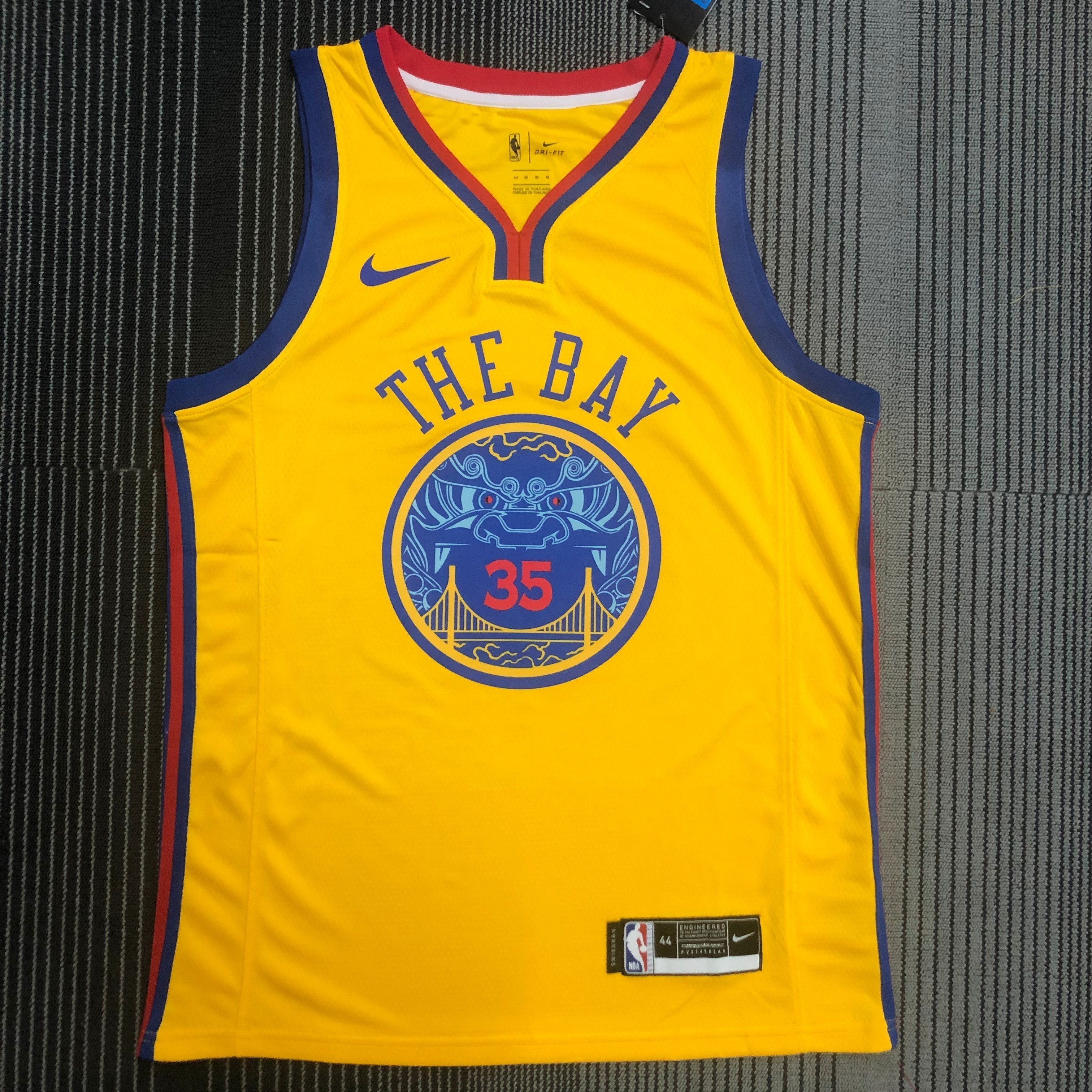 2018/19 Golden State Warriors Kevin Durant #35 Men#039;s Jersey