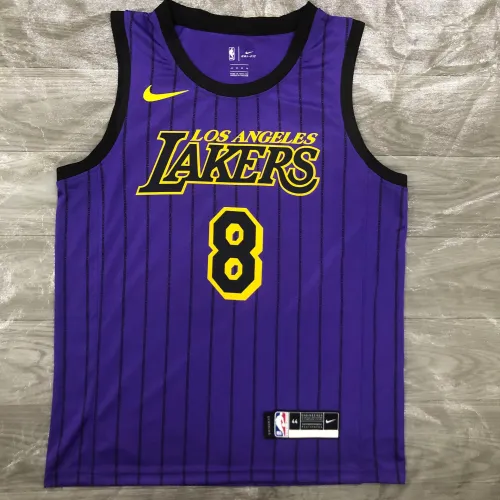 Los Angeles Lakers Kobe Bryant #8 Purple Men's Jersey