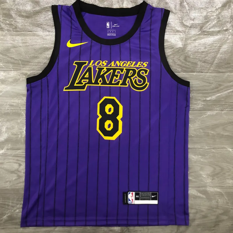 Los Angeles Lakers Kobe Bryant #8 Purple Men's Jersey
