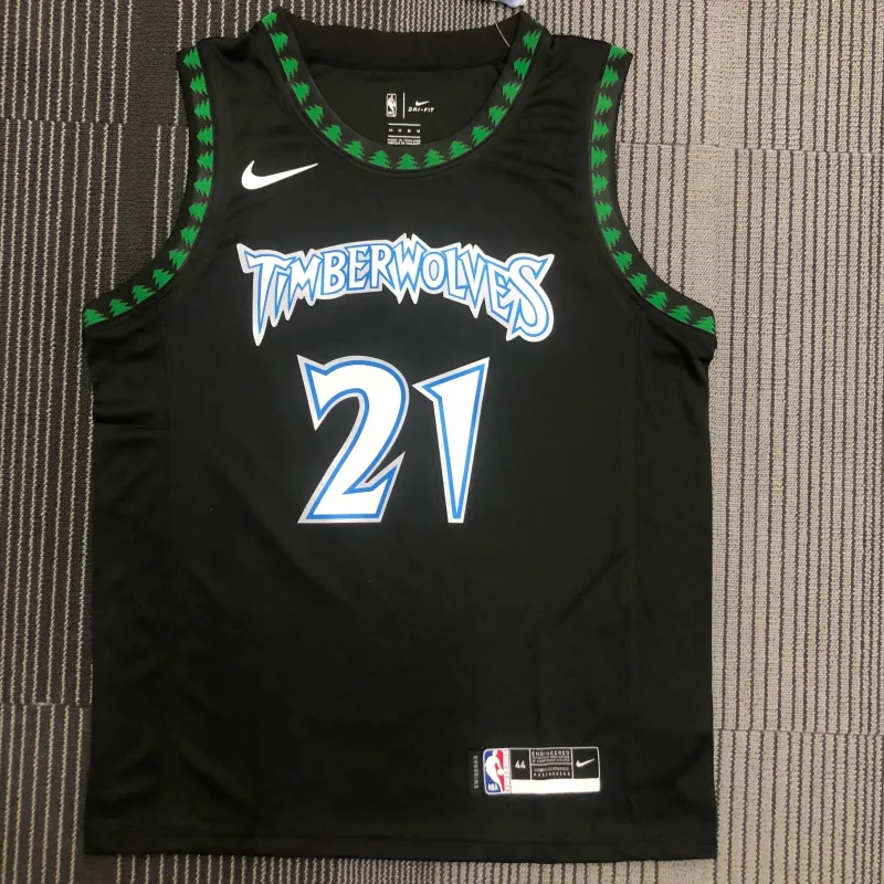 Minnesota Timberwolves Retro Black Kevin Garnett #21 Men’s Jersey