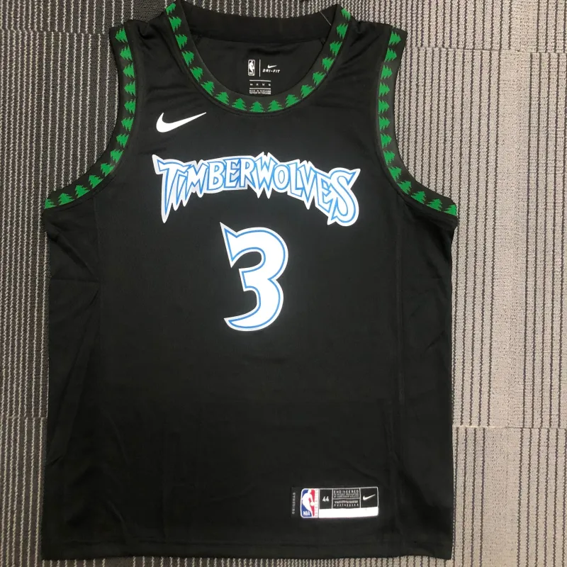 Minnesota Timberwolves Retro Black Stephon Marbury #3 Men’s Jersey