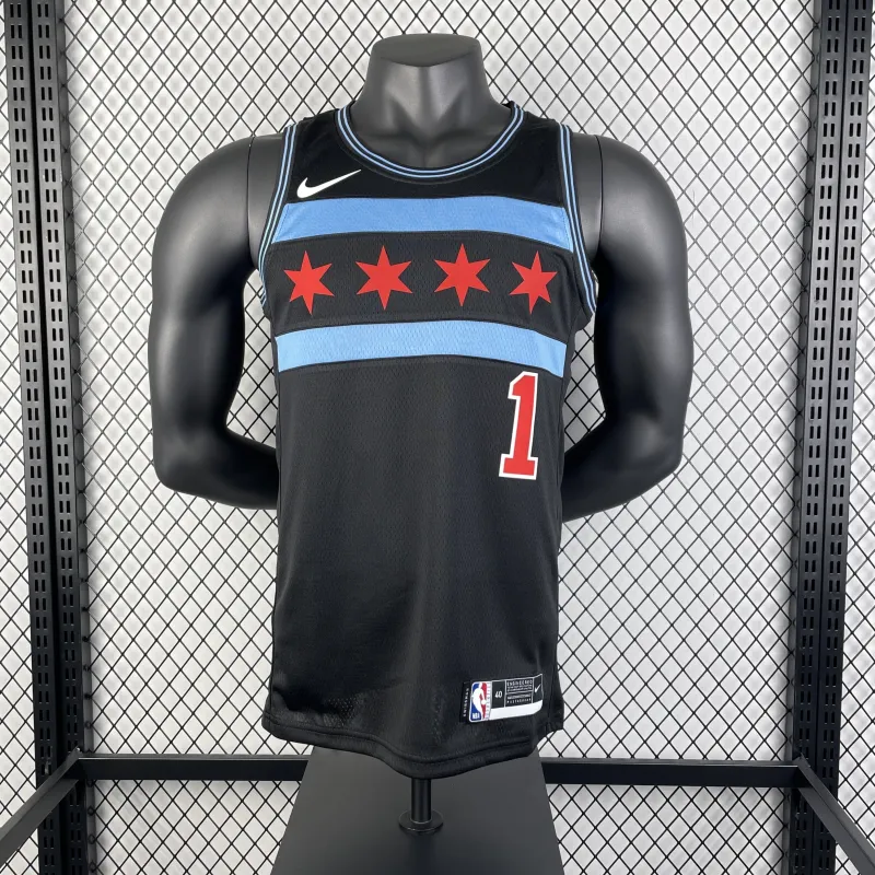 Chicago Bulls City Edition Derrick Rose #1 Men’s Jersey
