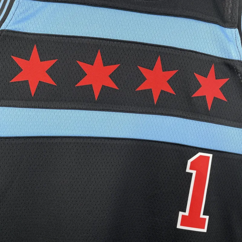 Chicago Bulls City Edition Derrick Rose #1 Men’s Jersey