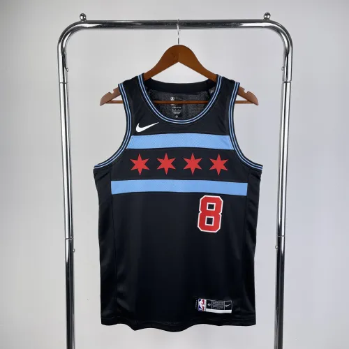 Camisola para homem Zach LaVine #8 Chicago Bulls City Edition