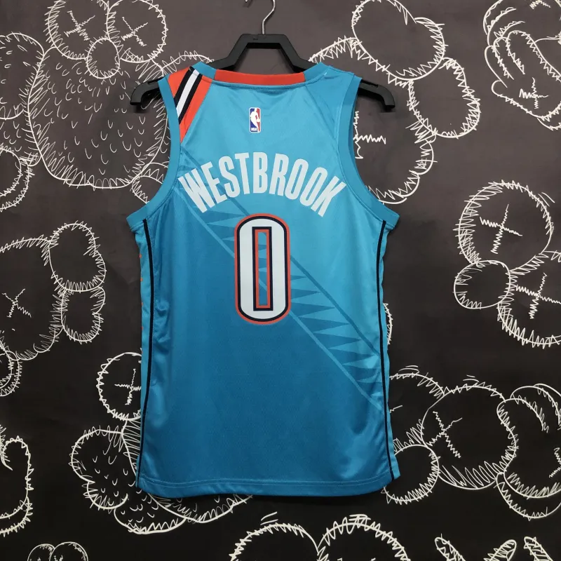 2019-20 Oklahoma City Thunder City Edition Russell Westbrook #0 Men’s Jersey