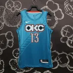 2019-20 Oklahoma City Thunder City Edition Paul George #13 Camisola para homem 2019-20 Oklahoma City Thunder City Edition Paul George #13 Men’s Jersey