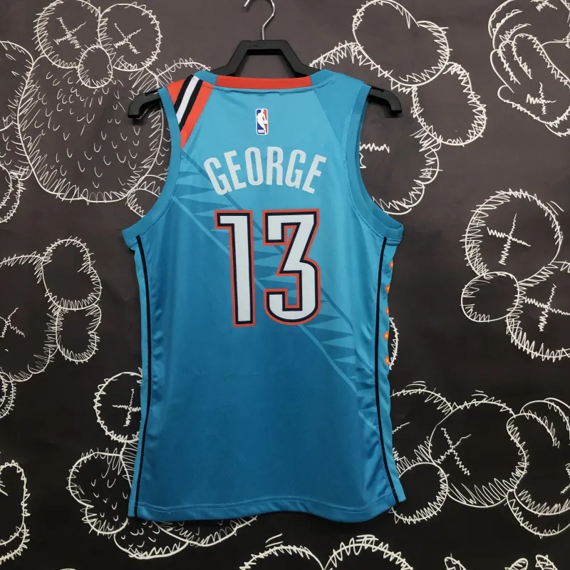 2019-20 Oklahoma City Thunder City Edition Paul George #13 Men’s Jersey