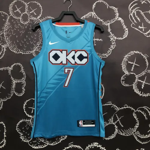 2019-20 Oklahoma City Thunder City Edition Carmelo Anthony #7 Men's Jersey