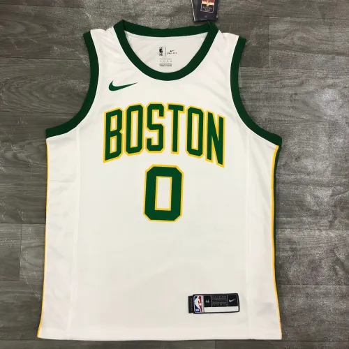 Camiseta Boston Celtics Jayson Tatum #0 Platinum, Hombre