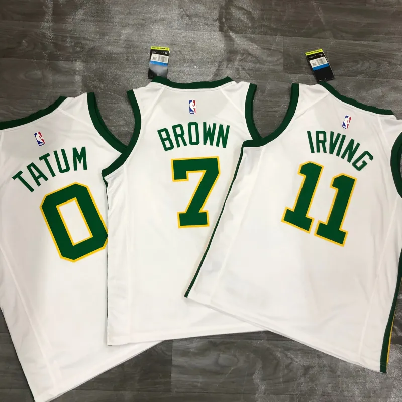 Maillot homme « Kyrie Irving #11 Platinum » des Boston Celtics