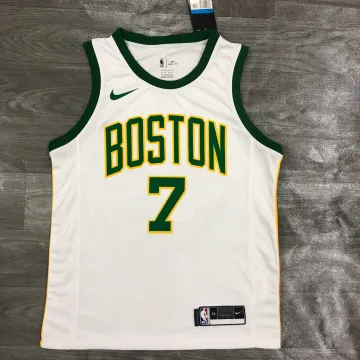 Boston Celtics Jaylen Brown #7 Platinum Men's Jersey