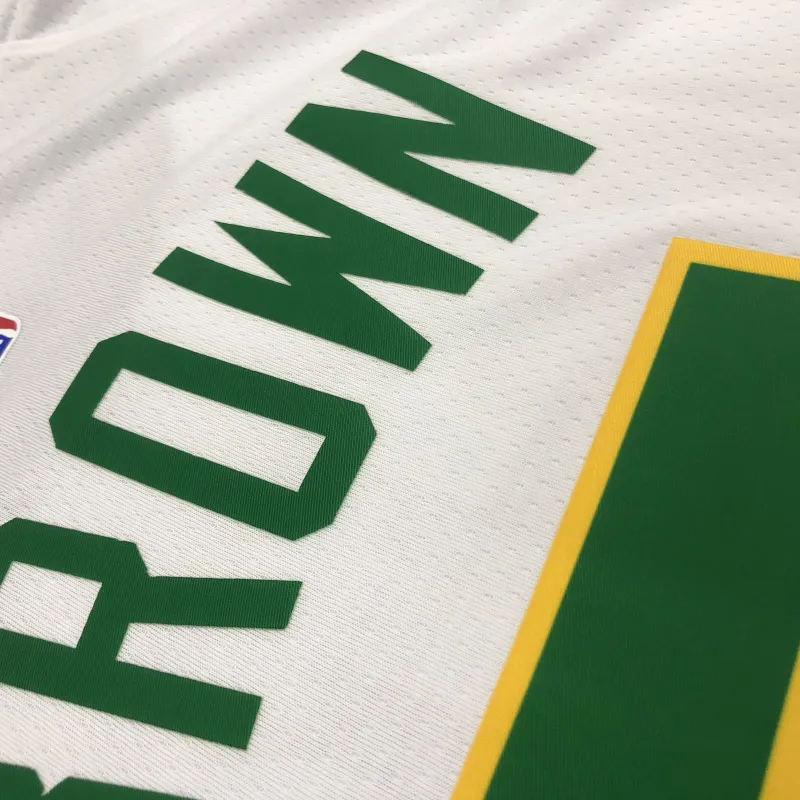 Boston Celtics Jaylen Brown #7 Platinum Men’s Jersey